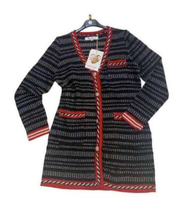 Gilet long "Sweet orange"