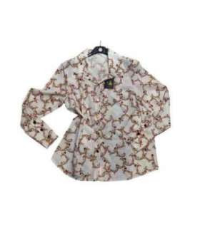 Chemisier arabesques blanc