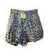 Short jean léopard bleu