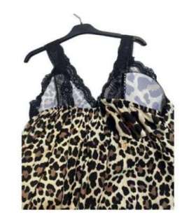 Top bretelles Large Léopard chocolat